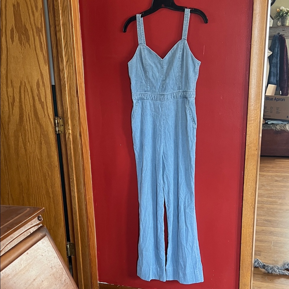 Alice + Olivia Light Blue Denim Jumpsuit